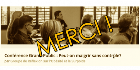 un grand merci pour votre participation