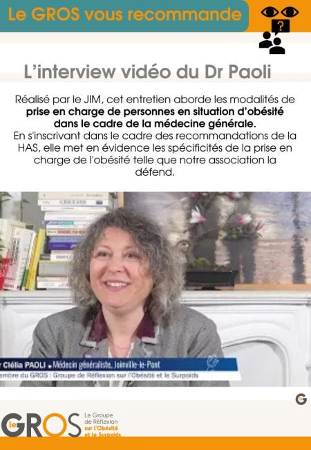 Interview du Dr Paoli